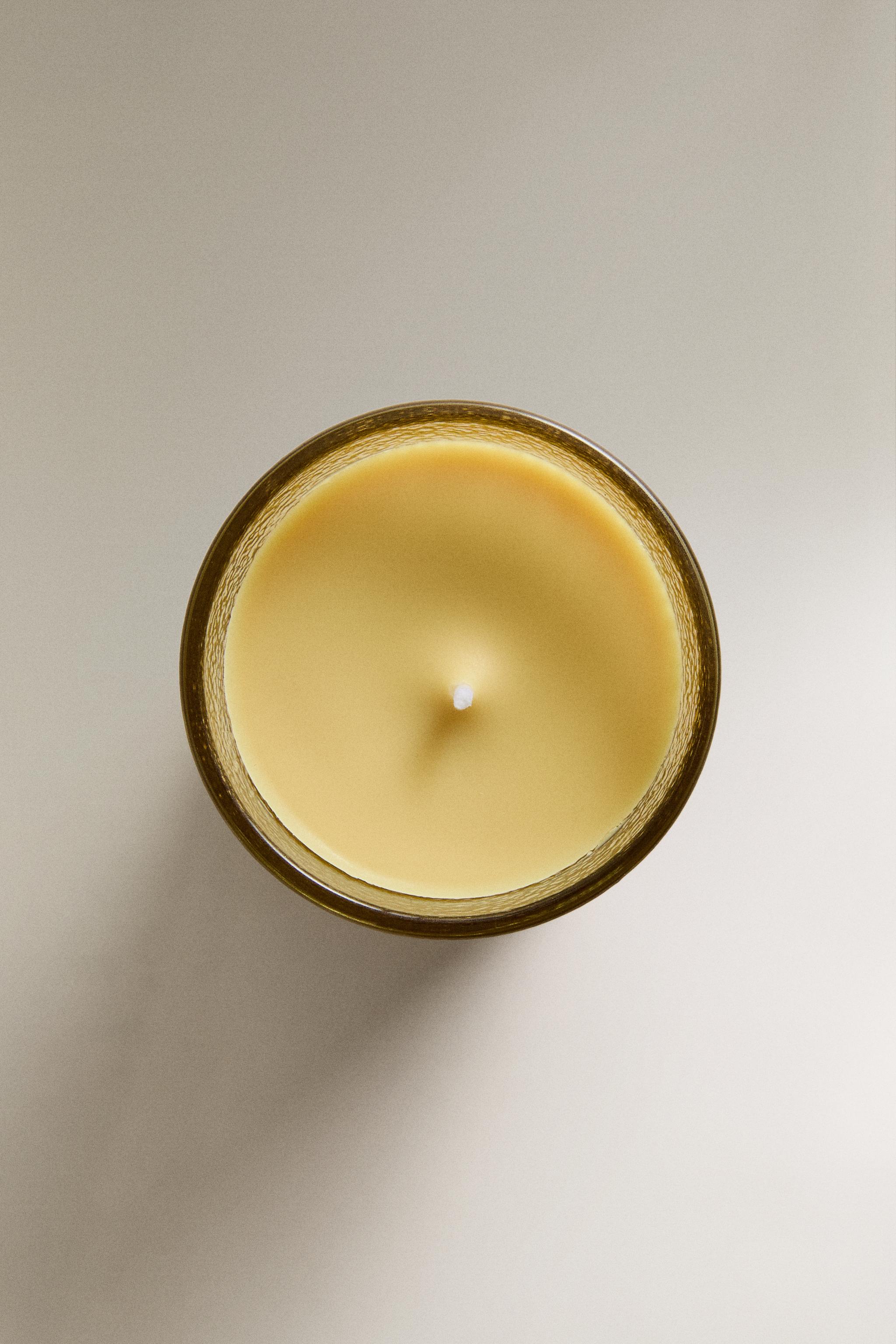(155 G) INCENSE & ORANGE SCENTED CANDLE